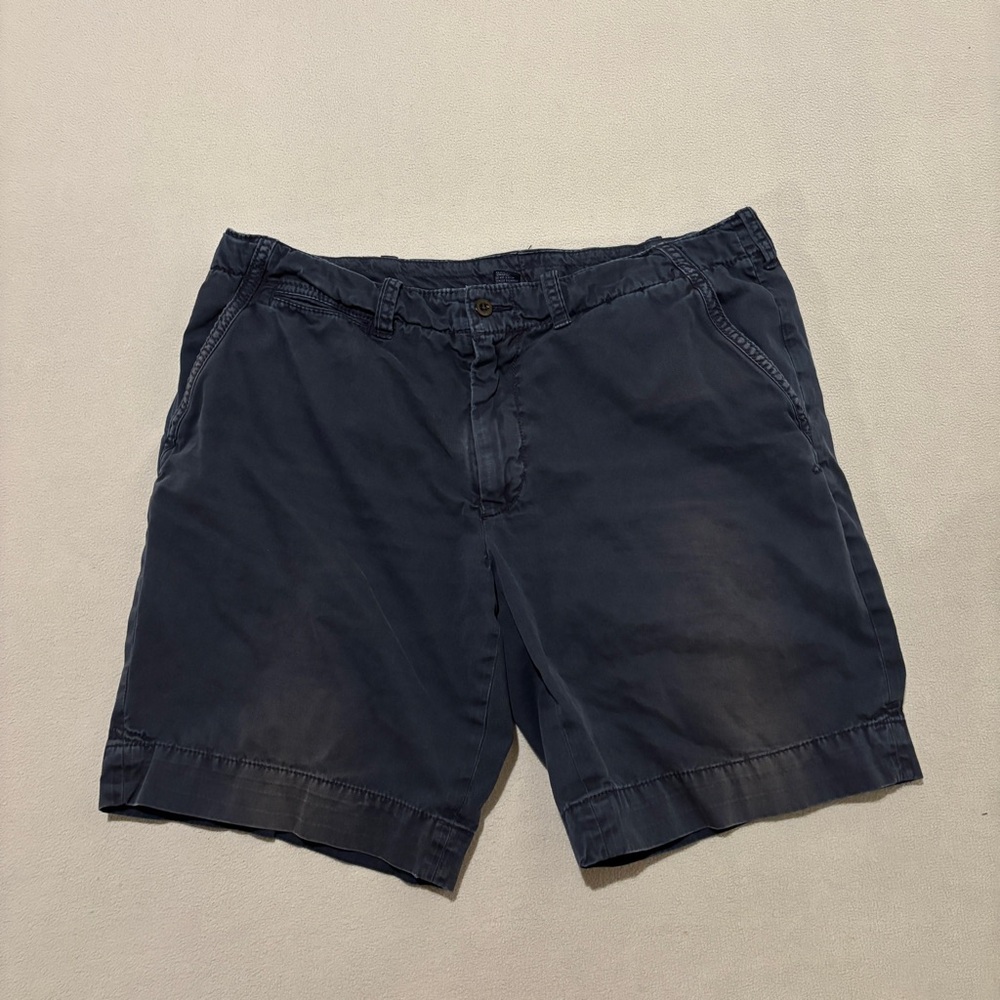 Polo Ralph Lauren Cargo Shorts Size 40 40x9 Blue Y2K Utility High Rise Pockets